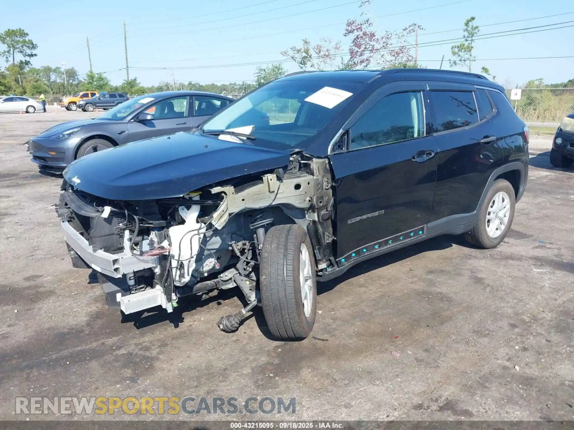 2 Photograph of a damaged car 3C4NJCAB3MT505527 JEEP COMPASS 2021