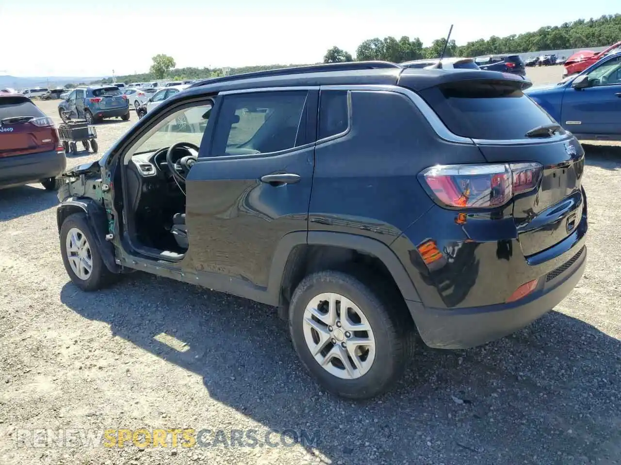 2 Photograph of a damaged car 3C4NJCAB3MT535174 JEEP COMPASS 2021
