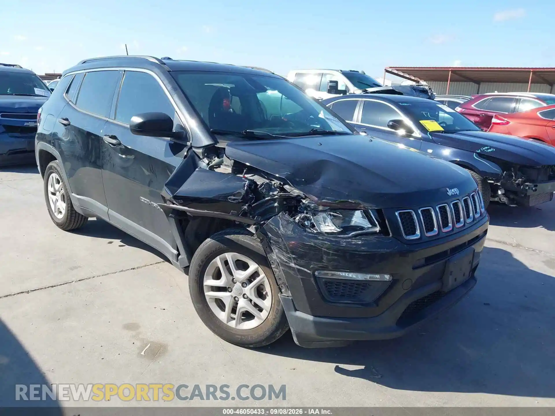 1 Photograph of a damaged car 3C4NJCAB5MT570900 JEEP COMPASS 2021