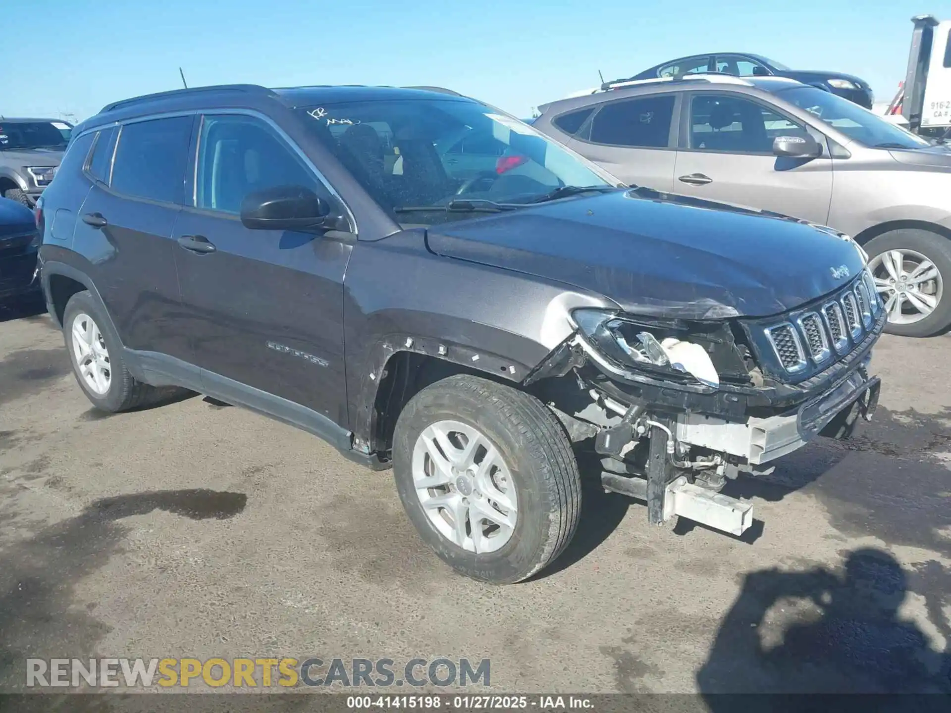 1 Photograph of a damaged car 3C4NJCAB5MT572145 JEEP COMPASS 2021