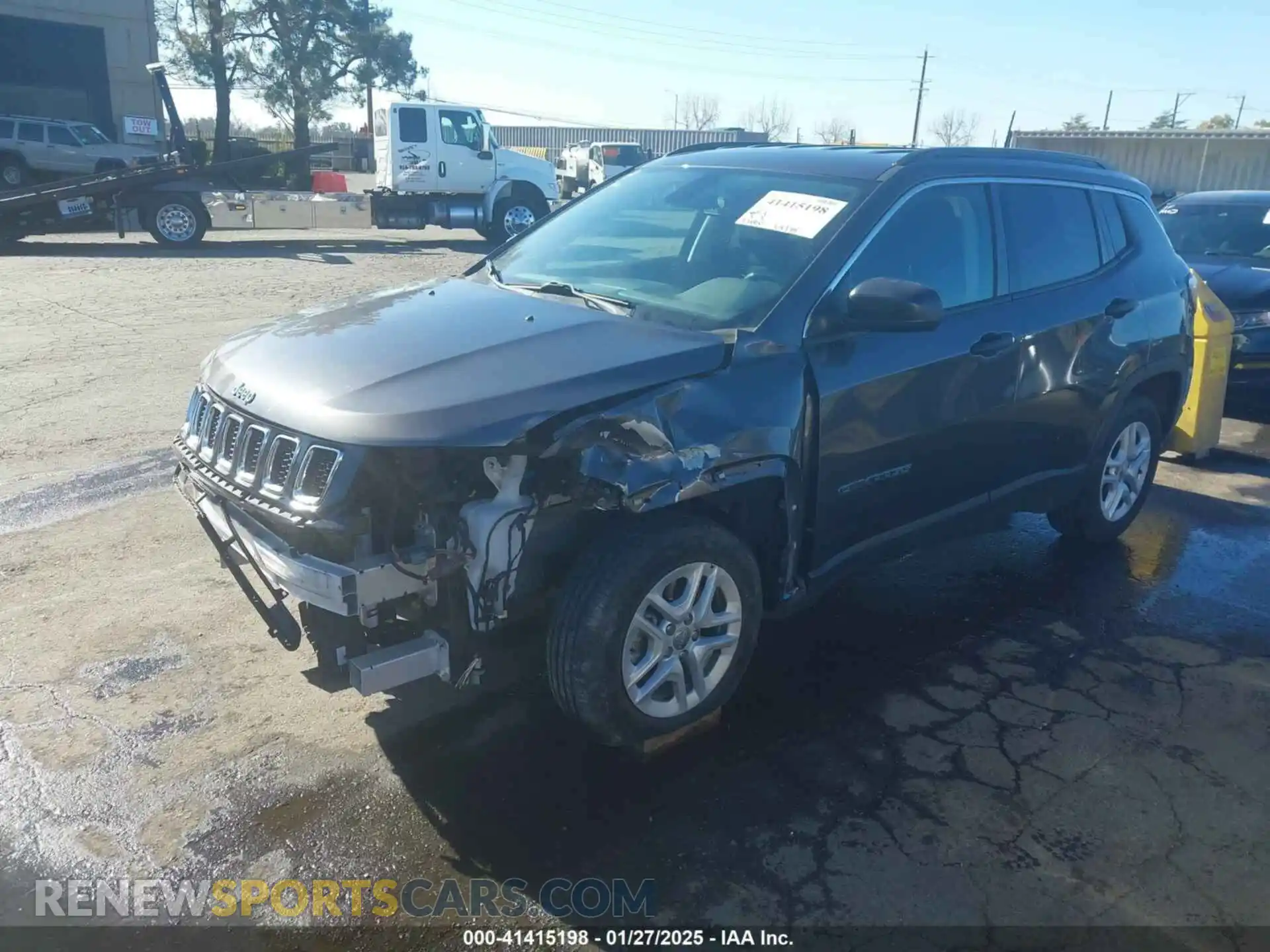 2 Photograph of a damaged car 3C4NJCAB5MT572145 JEEP COMPASS 2021