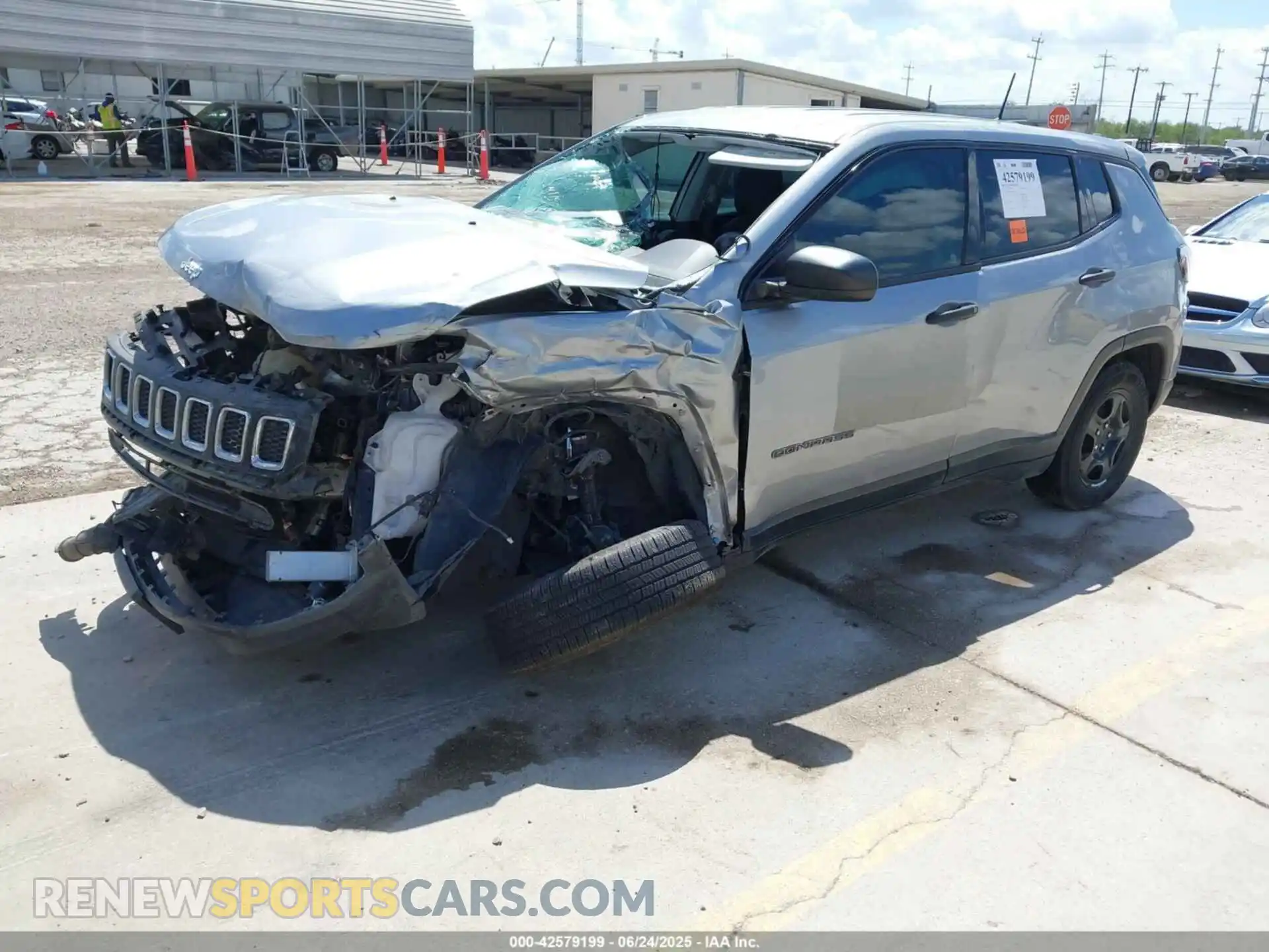 2 Photograph of a damaged car 3C4NJCAB6MT501939 JEEP COMPASS 2021