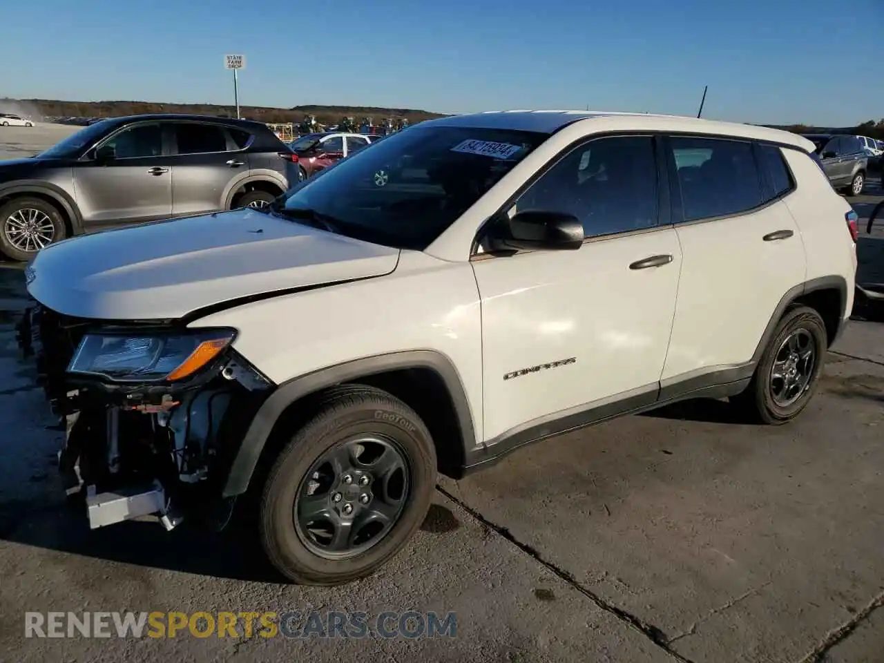 1 Photograph of a damaged car 3C4NJCAB6MT532236 JEEP COMPASS 2021