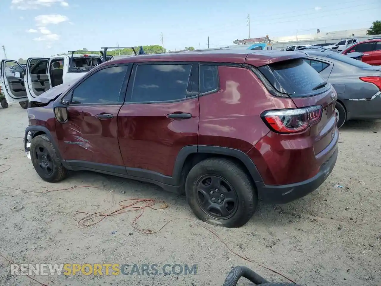 2 Photograph of a damaged car 3C4NJCAB7MT508401 JEEP COMPASS 2021