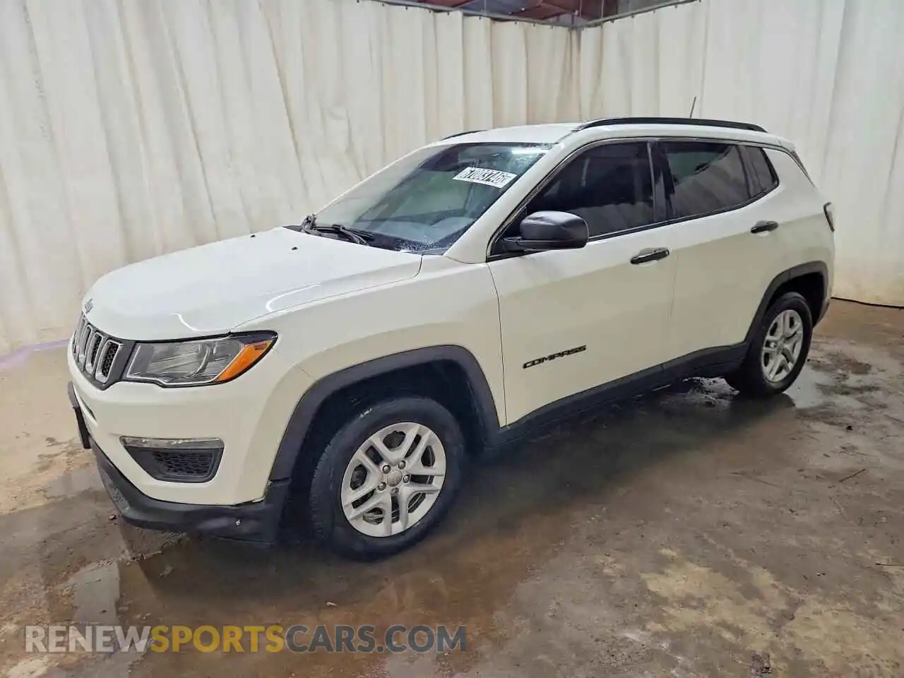 1 Photograph of a damaged car 3C4NJCAB7MT563737 JEEP COMPASS 2021
