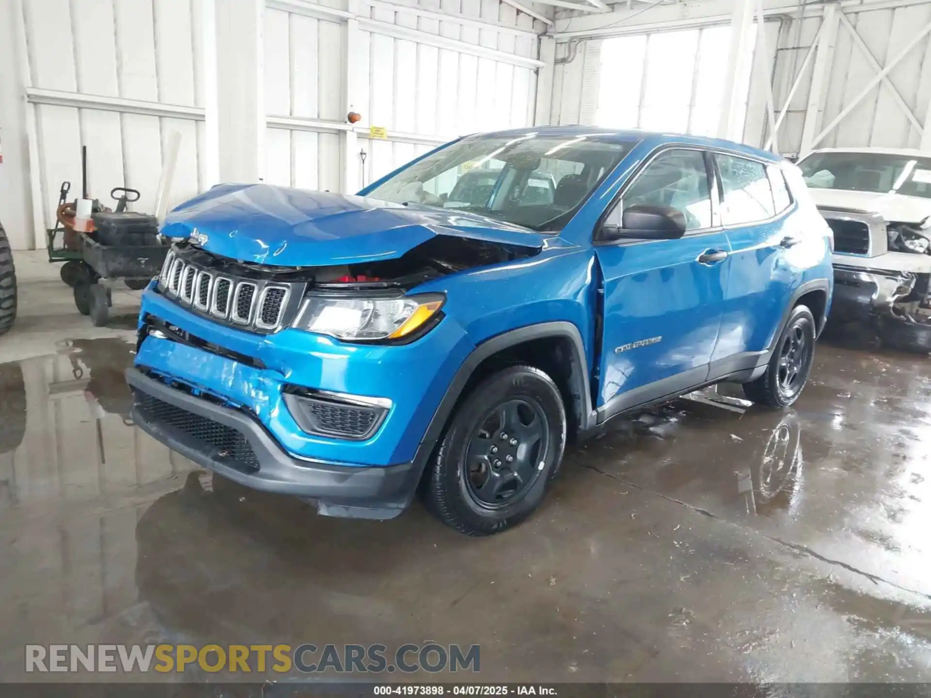 2 Photograph of a damaged car 3C4NJCAB8MT510898 JEEP COMPASS 2021