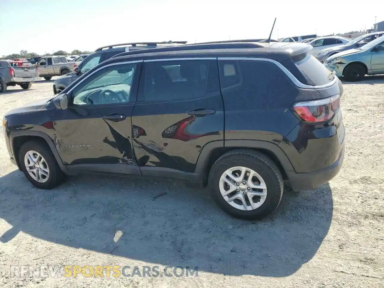 2 Photograph of a damaged car 3C4NJCAB8MT545909 JEEP COMPASS 2021