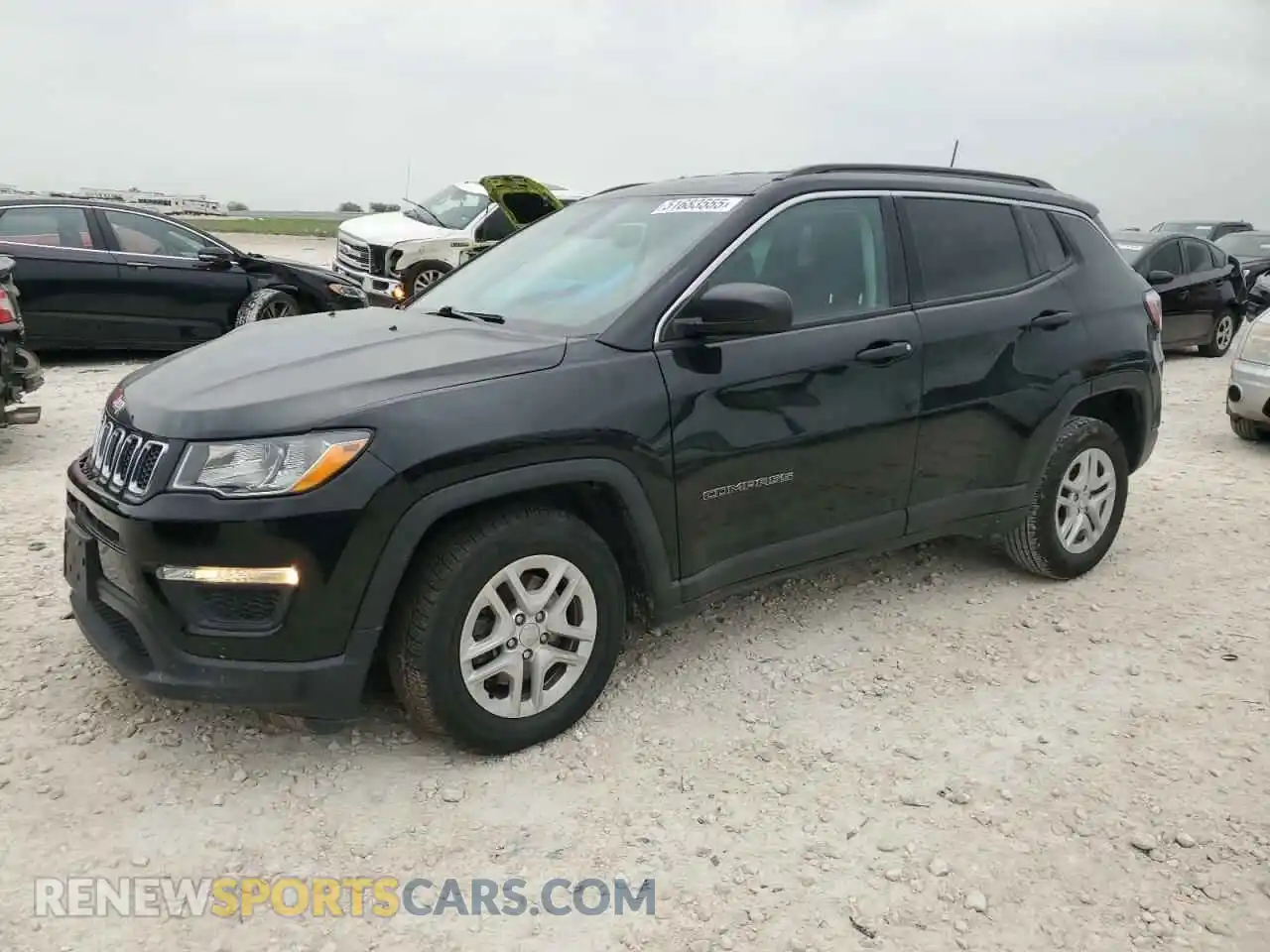 1 fotografías del automóvil dañado 3C4NJCAB9MT510988 JEEP COMPASS 2021