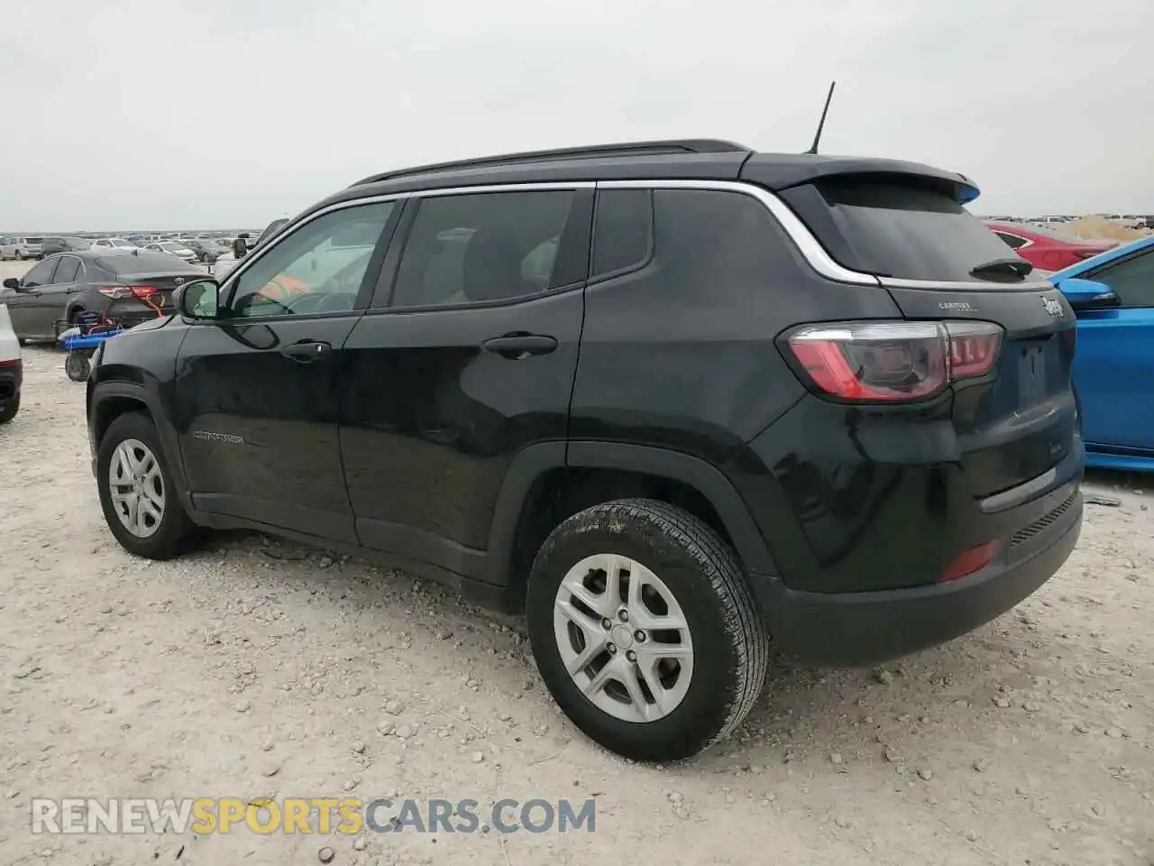 2 fotografías del automóvil dañado 3C4NJCAB9MT510988 JEEP COMPASS 2021