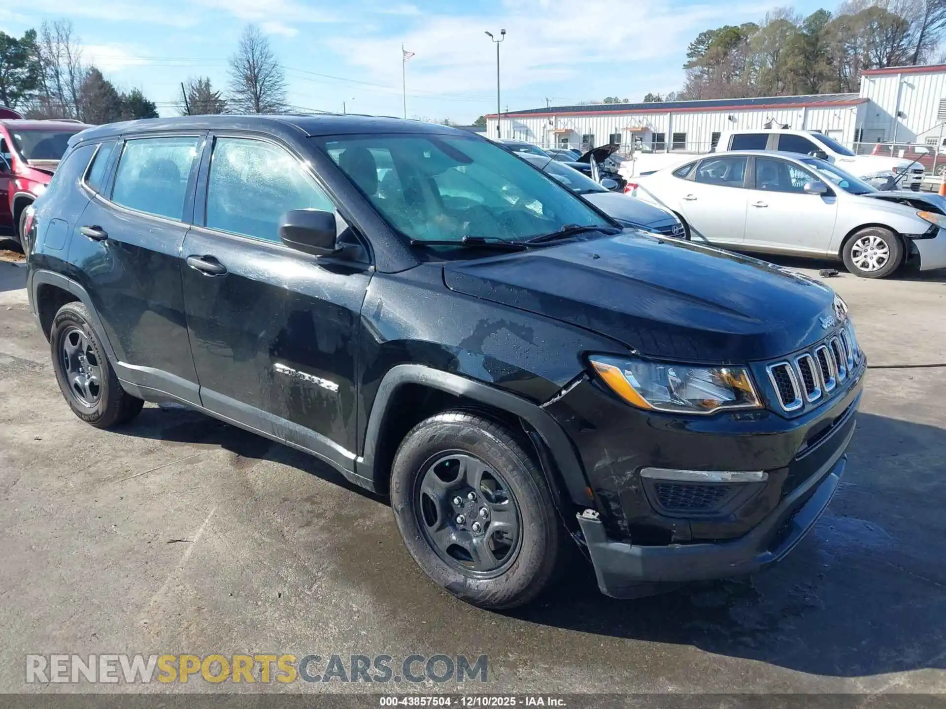 1 Photograph of a damaged car 3C4NJCABXMT505220 JEEP COMPASS 2021