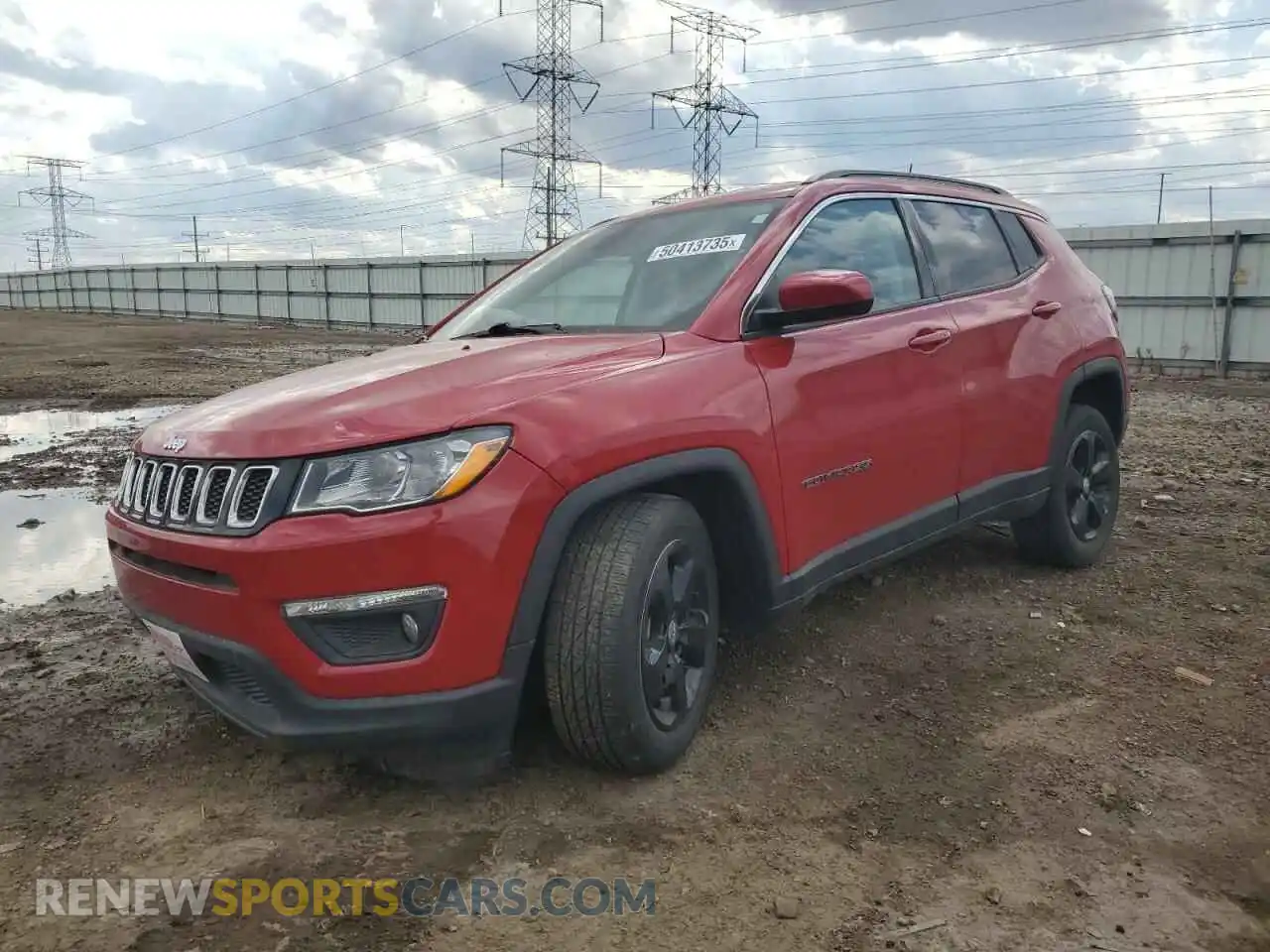 1 Photograph of a damaged car 3C4NJCBB0MT502048 JEEP COMPASS 2021