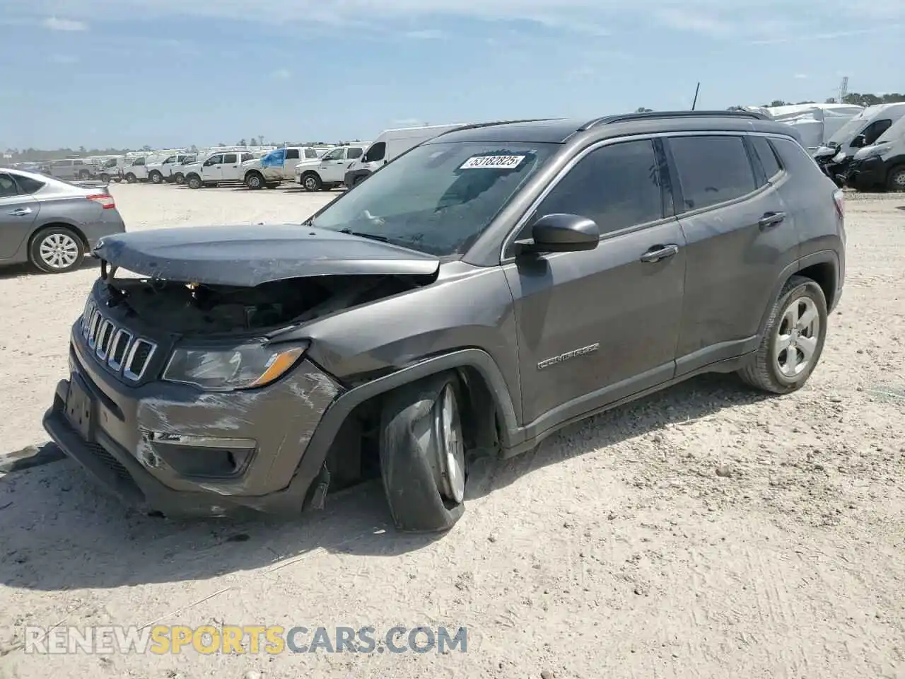 1 Photograph of a damaged car 3C4NJCBB0MT505824 JEEP COMPASS 2021