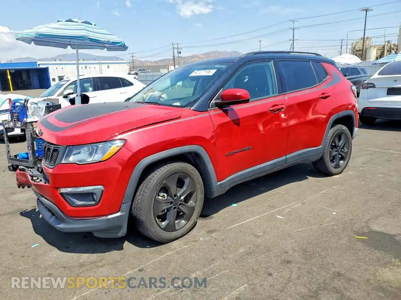 1 Photograph of a damaged car 3C4NJCBB0MT555929 JEEP COMPASS 2021