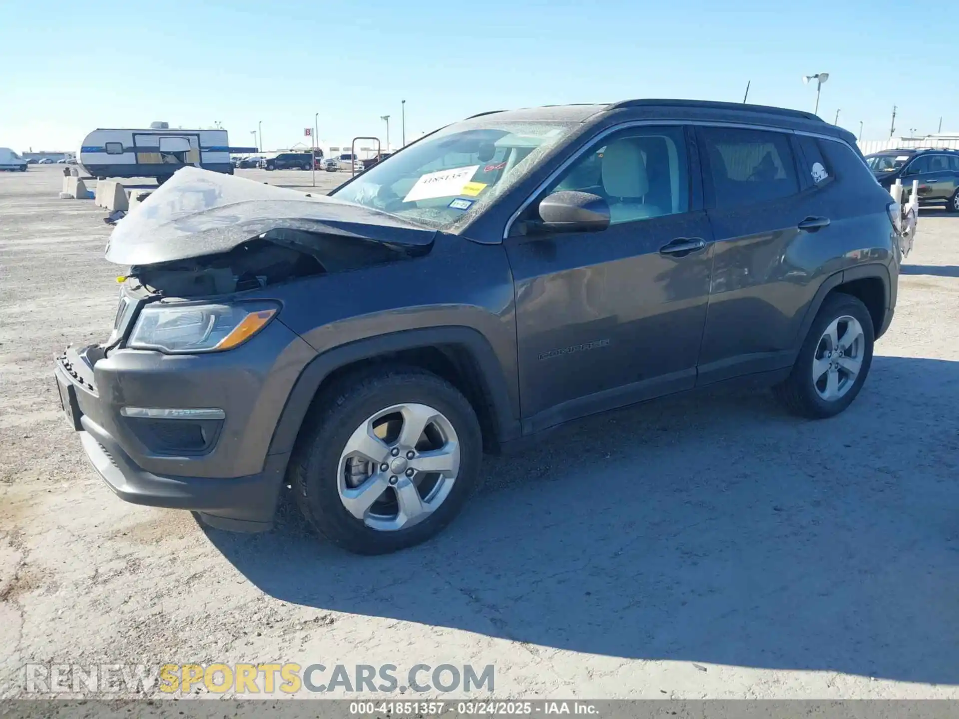 2 Photograph of a damaged car 3C4NJCBB1MT505864 JEEP COMPASS 2021