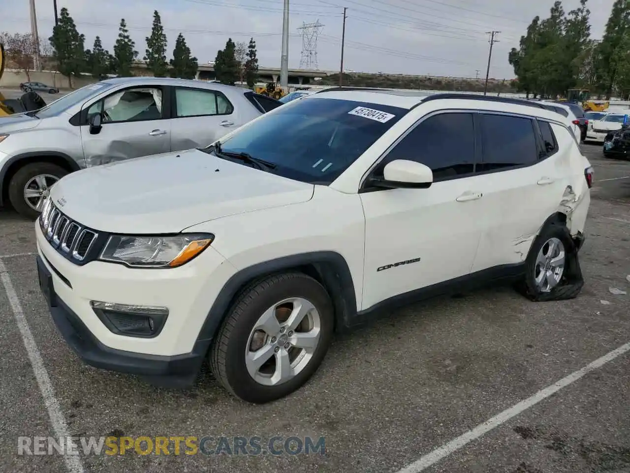 1 Photograph of a damaged car 3C4NJCBB3MT538820 JEEP COMPASS 2021