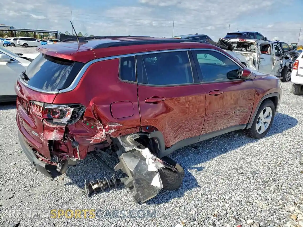 3 Photograph of a damaged car 3C4NJCBB4MT560020 JEEP COMPASS 2021