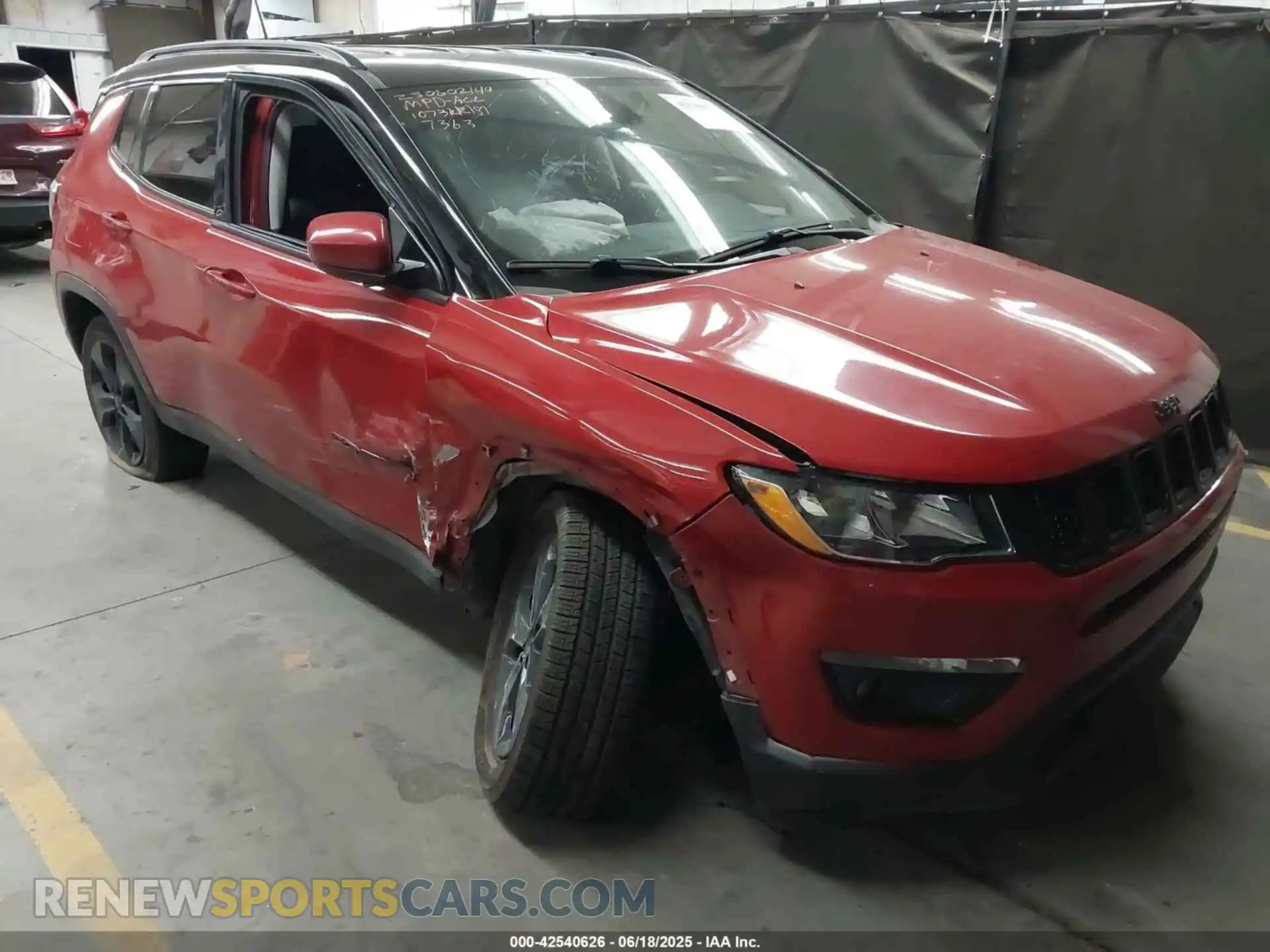 1 Photograph of a damaged car 3C4NJCBB4MT587363 JEEP COMPASS 2021