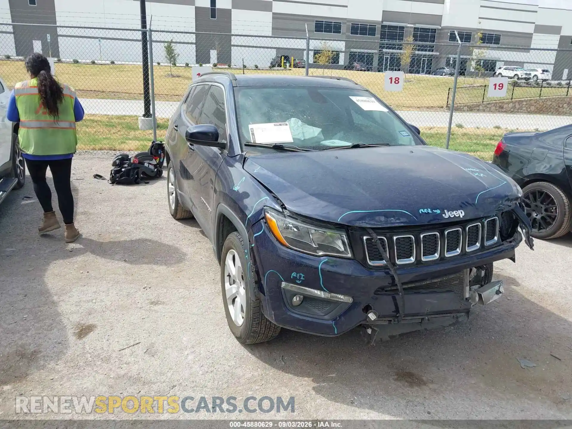 1 Photograph of a damaged car 3C4NJCBB6MT502426 JEEP COMPASS 2021