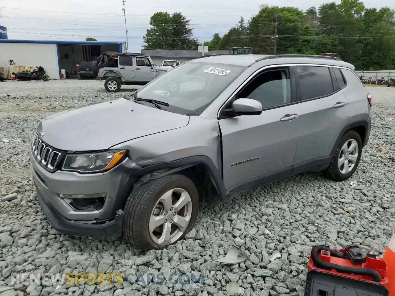 1 Photograph of a damaged car 3C4NJCBB6MT580804 JEEP COMPASS 2021