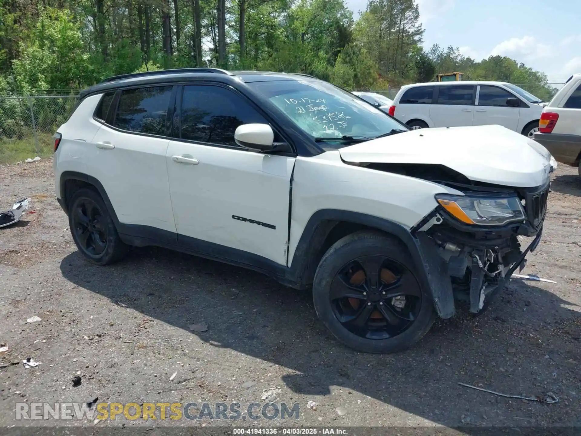 1 Photograph of a damaged car 3C4NJCBB8MT531586 JEEP COMPASS 2021