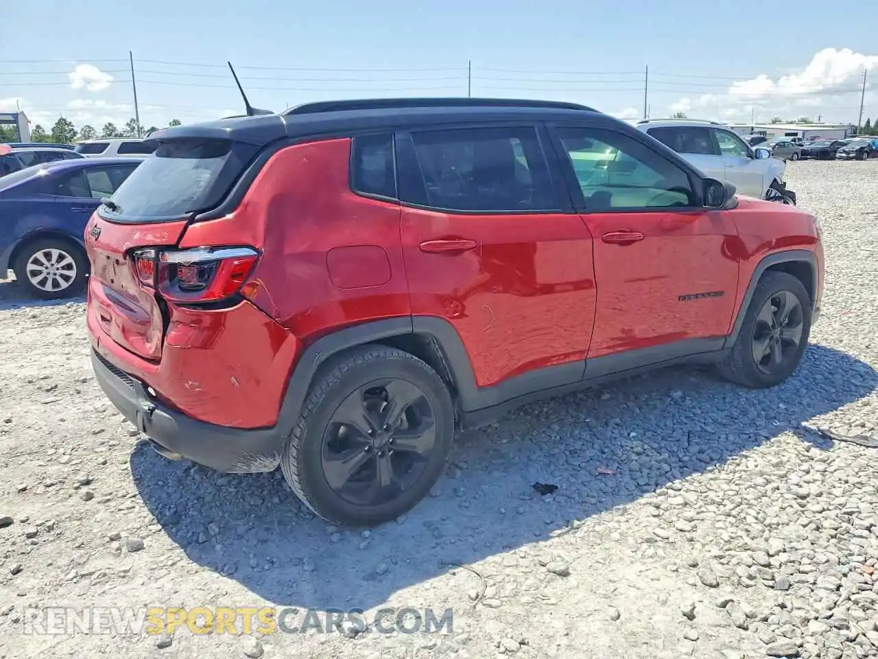 3 Photograph of a damaged car 3C4NJCBB8MT556052 JEEP COMPASS 2021