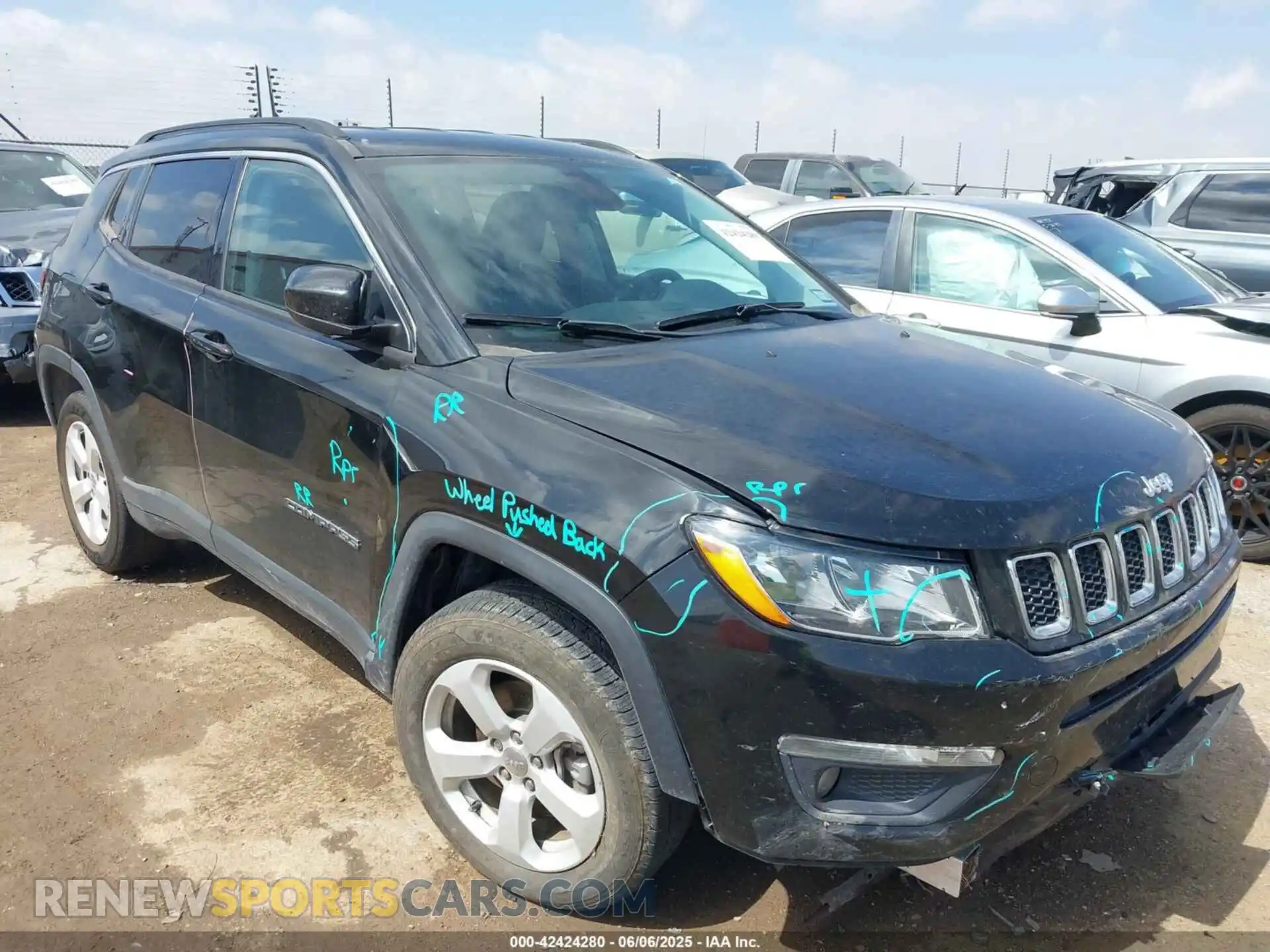 1 Photograph of a damaged car 3C4NJCBB8MT592615 JEEP COMPASS 2021