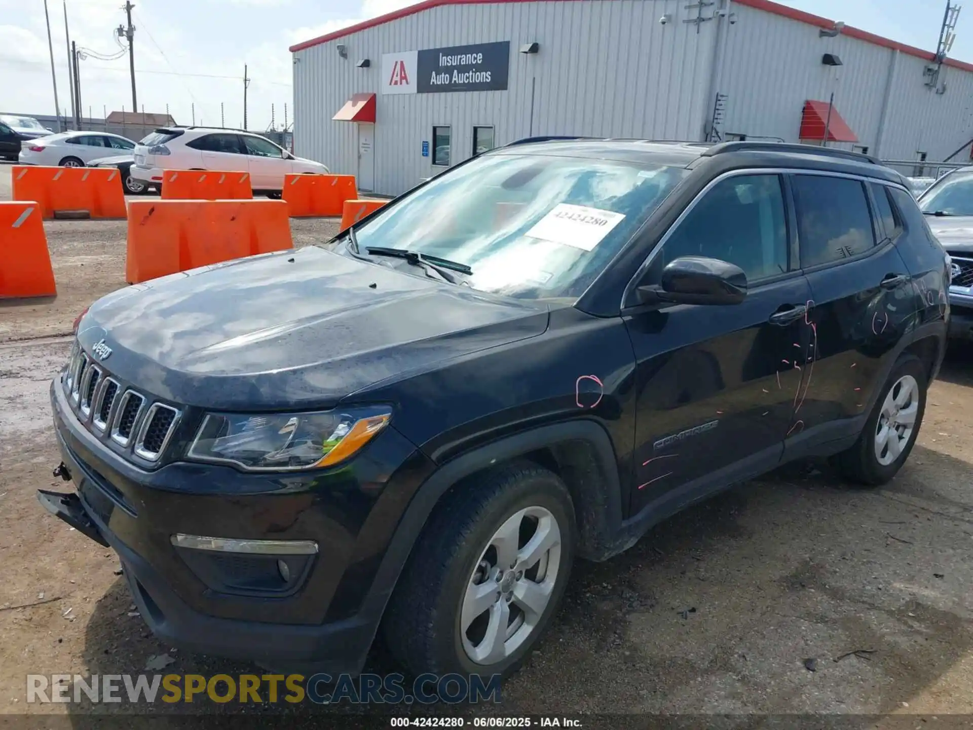 2 Photograph of a damaged car 3C4NJCBB8MT592615 JEEP COMPASS 2021
