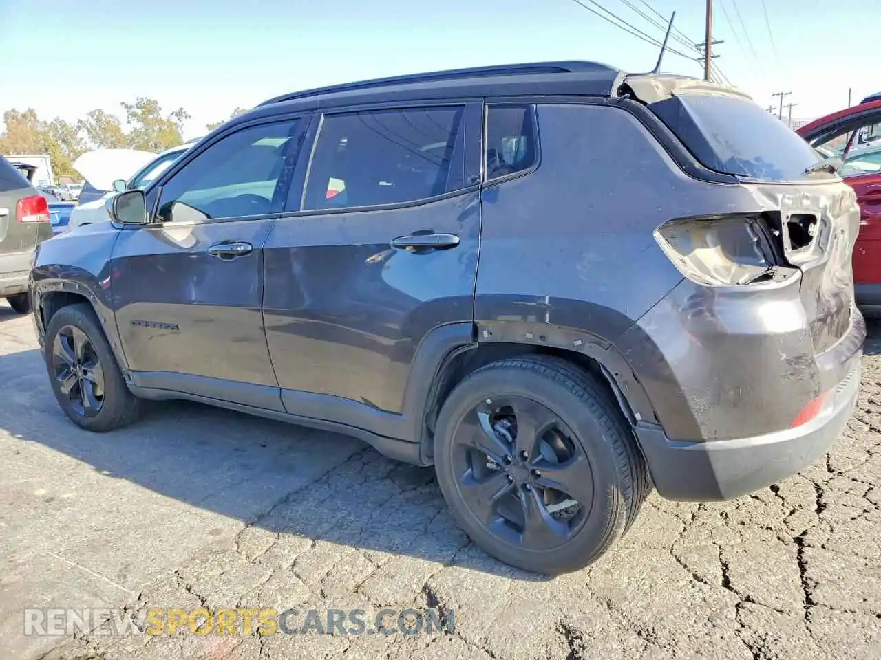 2 Photograph of a damaged car 3C4NJCBB9MT532035 JEEP COMPASS 2021