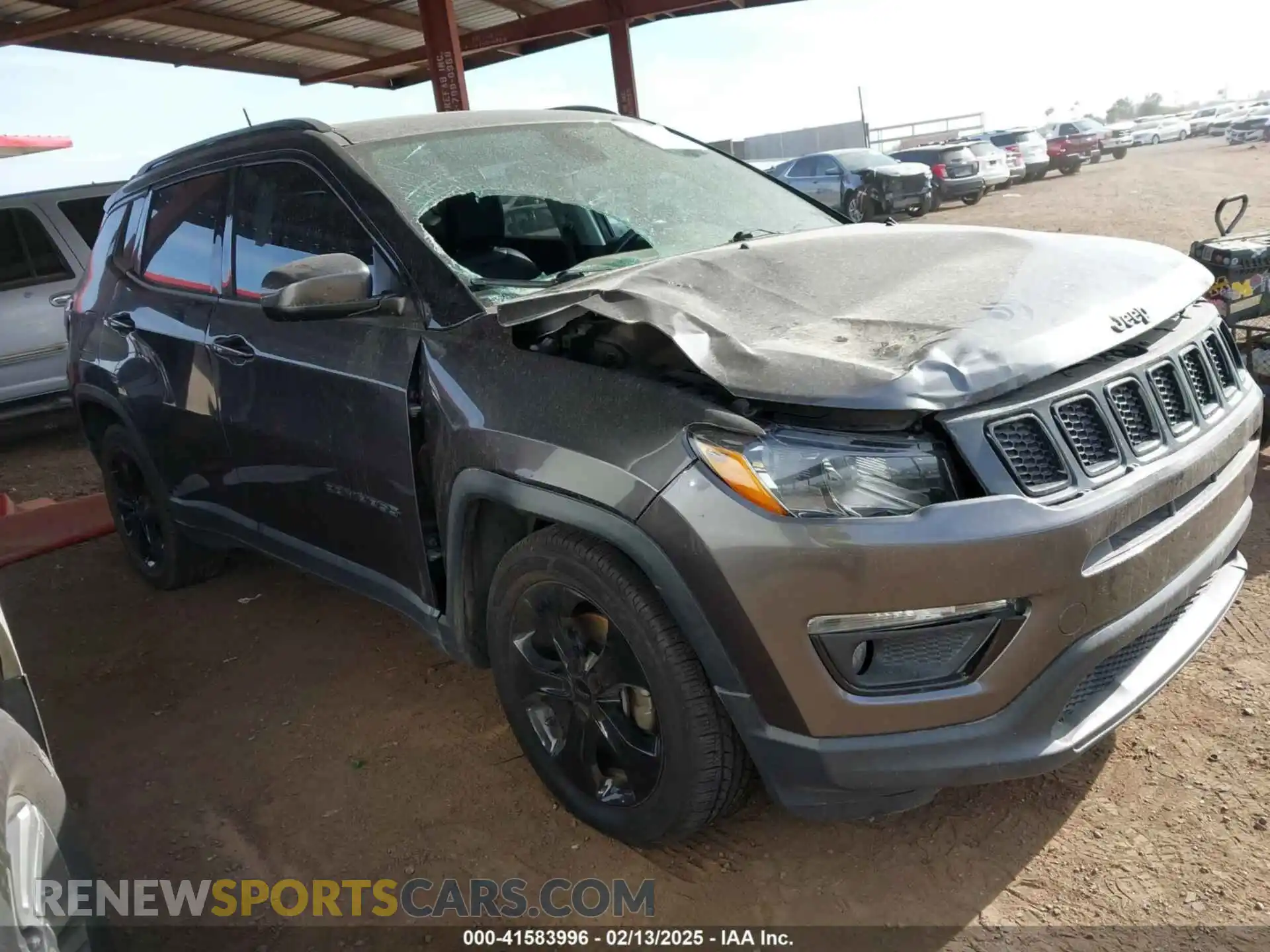 1 Фотография поврежденного автомобиля 3C4NJCBB9MT560370 JEEP COMPASS 2021