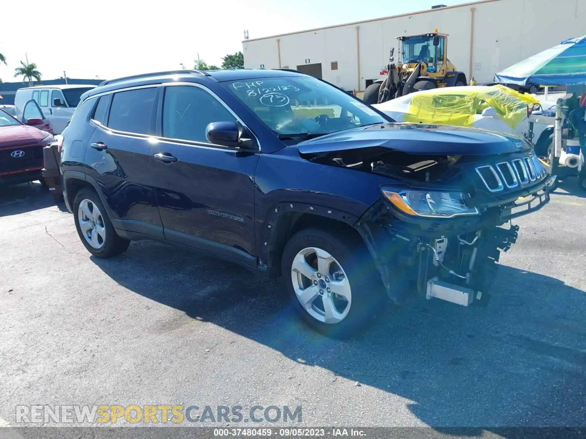 1 Photograph of a damaged car 3C4NJCBB9MT592610 JEEP COMPASS 2021