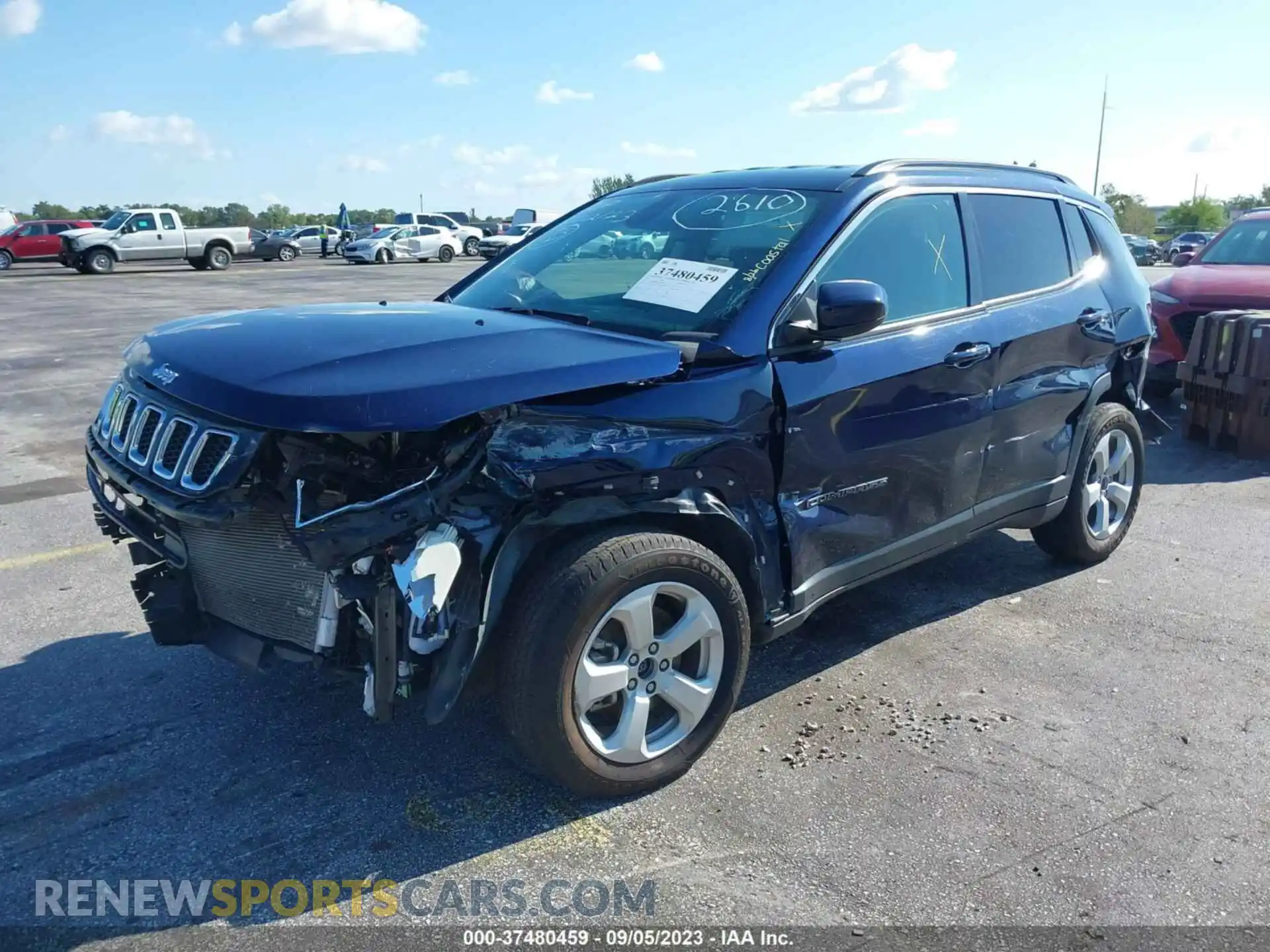 2 Photograph of a damaged car 3C4NJCBB9MT592610 JEEP COMPASS 2021