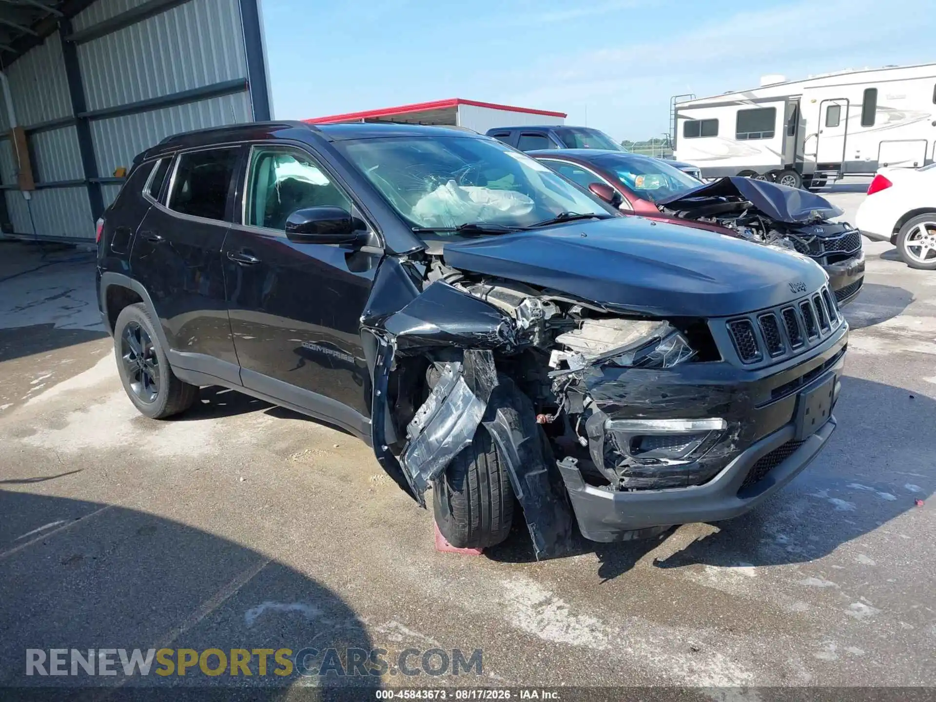 1 Photograph of a damaged car 3C4NJCBB9MT602407 JEEP COMPASS 2021