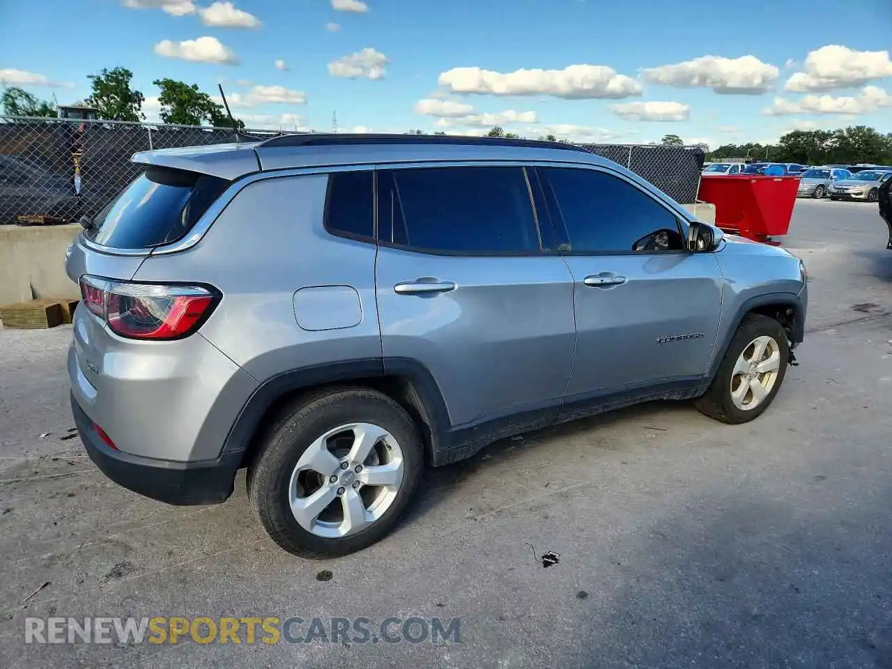3 fotografías del automóvil dañado 3C4NJCBBXMT509962 JEEP COMPASS 2021