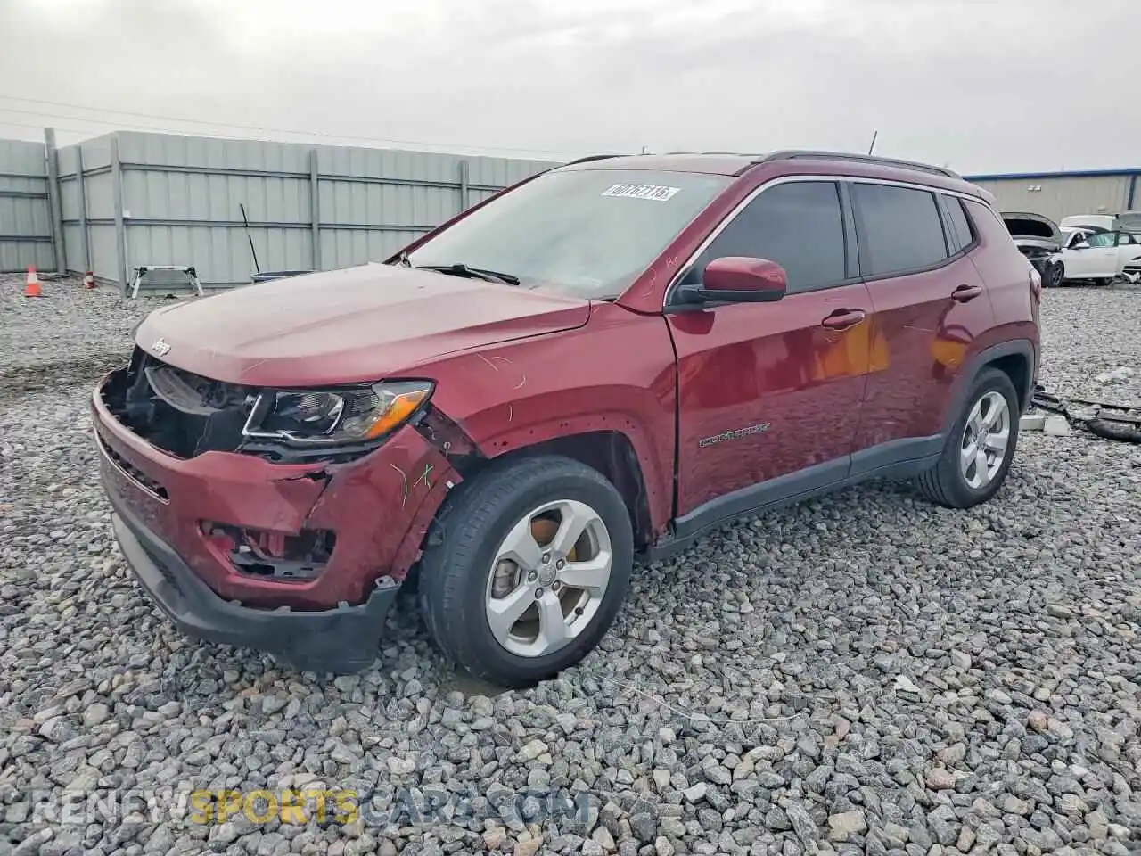 1 Photograph of a damaged car 3C4NJCBBXMT538524 JEEP COMPASS 2021