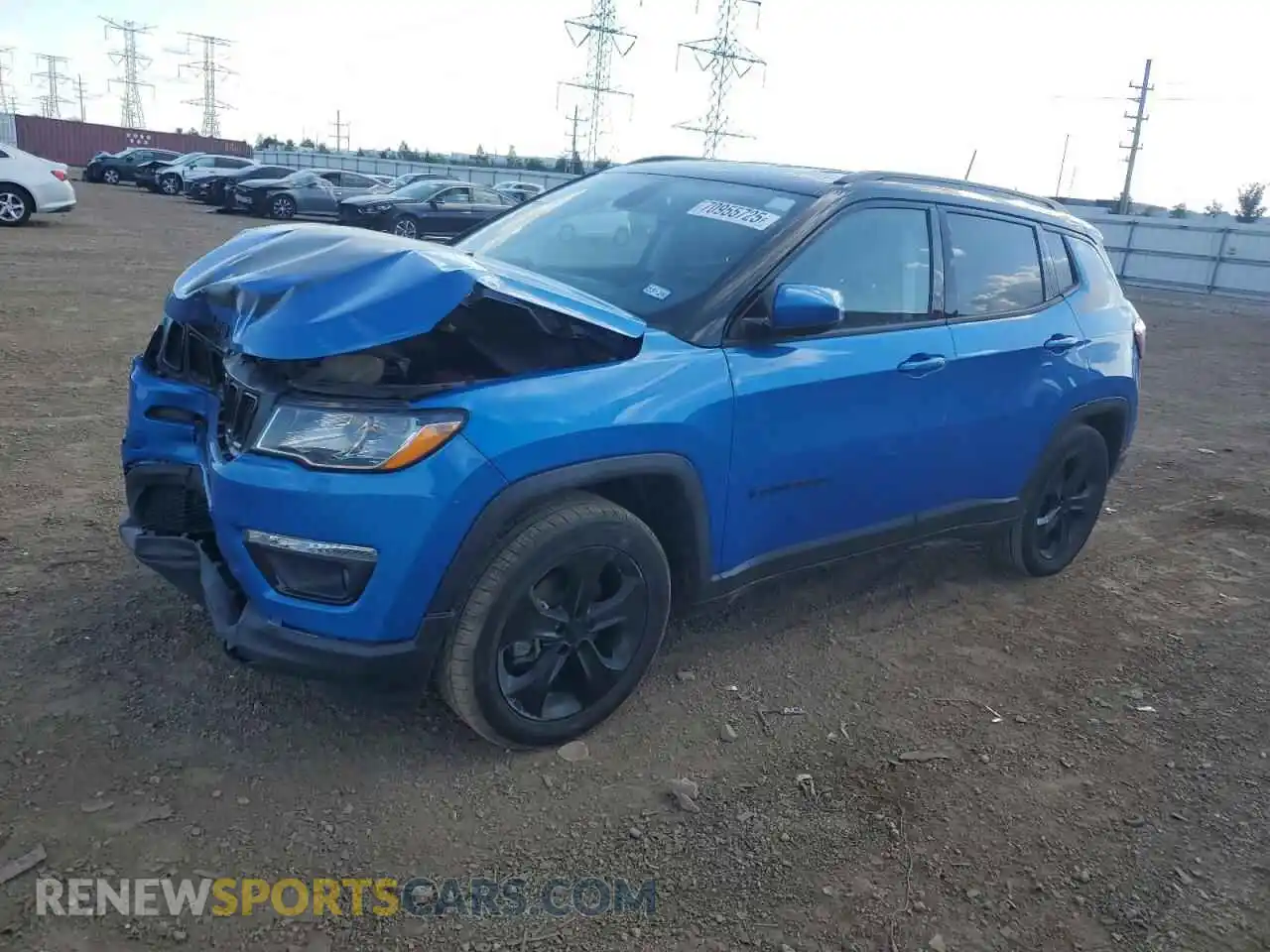 1 Photograph of a damaged car 3C4NJCBBXMT567361 JEEP COMPASS 2021