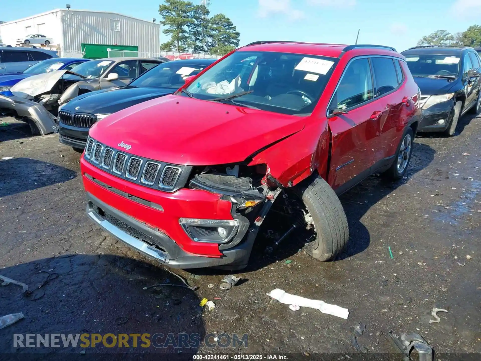 2 Photograph of a damaged car 3C4NJCCB2MT573413 JEEP COMPASS 2021