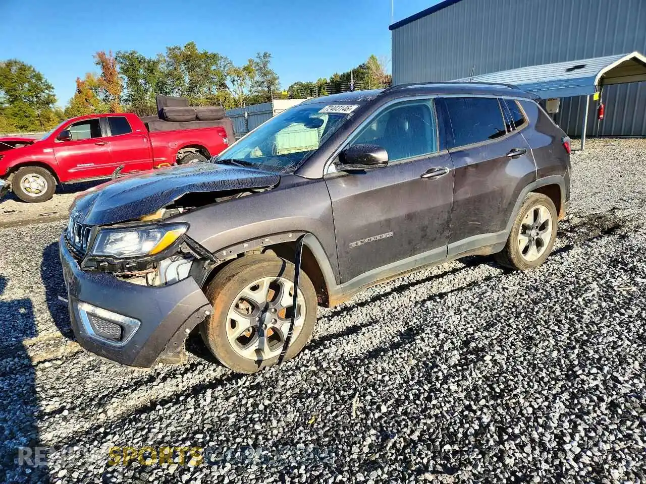 1 Photograph of a damaged car 3C4NJCCB8MT511515 JEEP COMPASS 2021