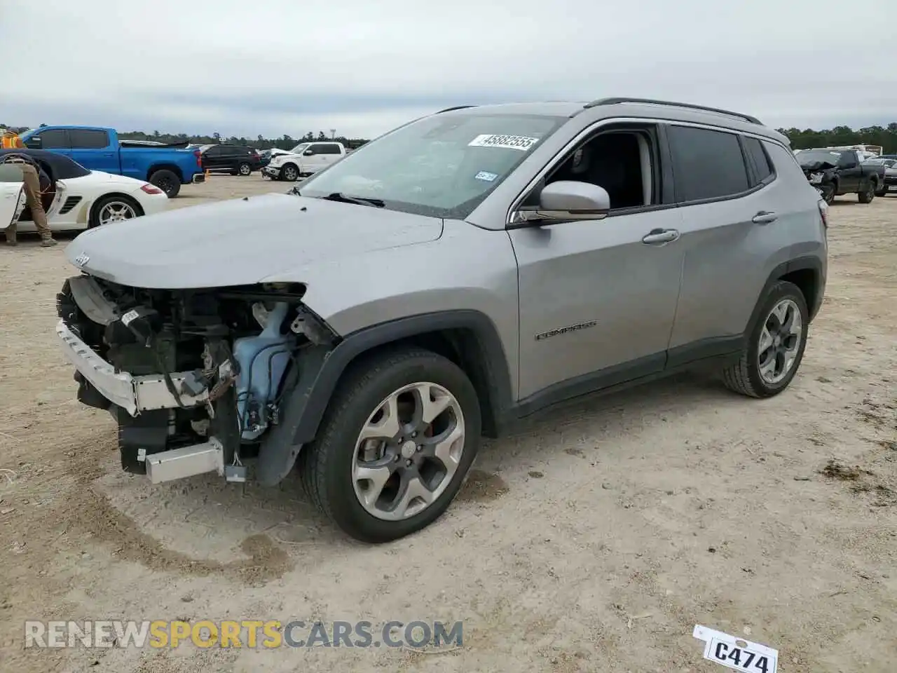 1 Photograph of a damaged car 3C4NJCCB8MT573416 JEEP COMPASS 2021