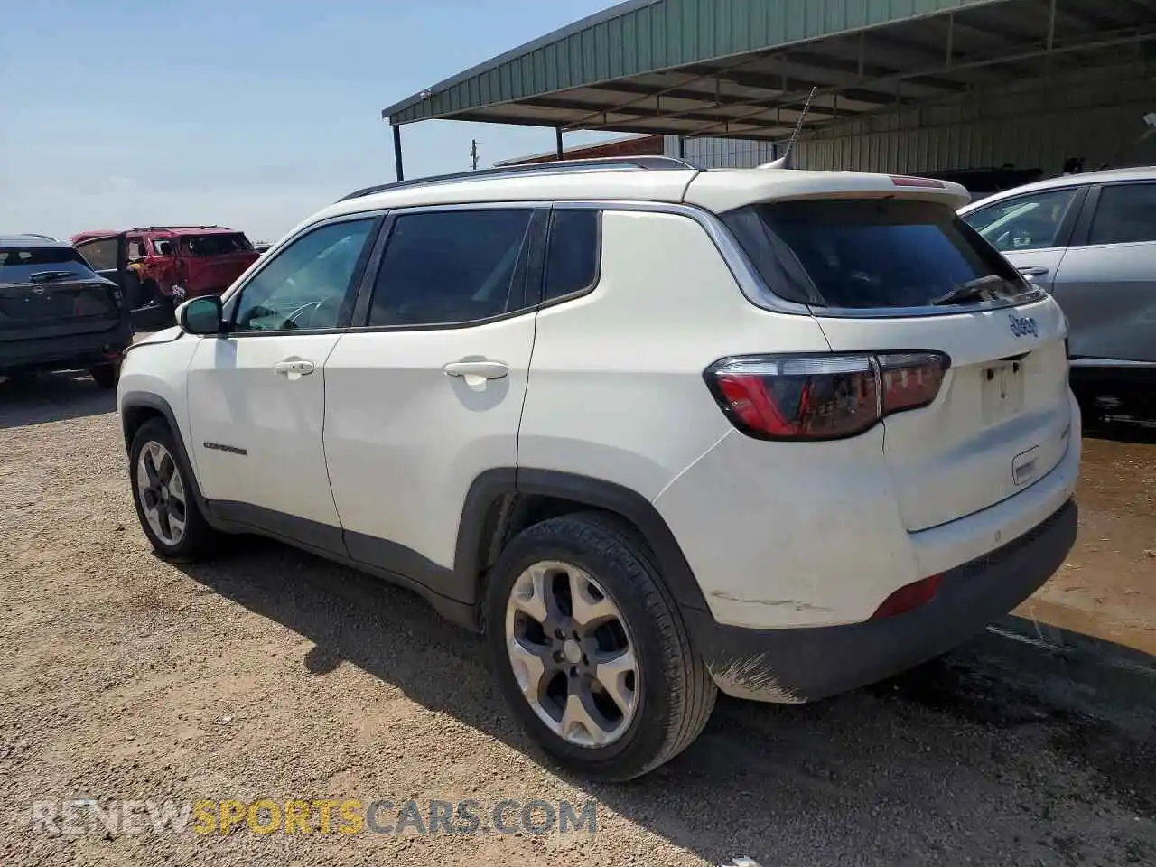 2 fotografías del automóvil dañado 3C4NJCCB9MT522491 JEEP COMPASS 2021