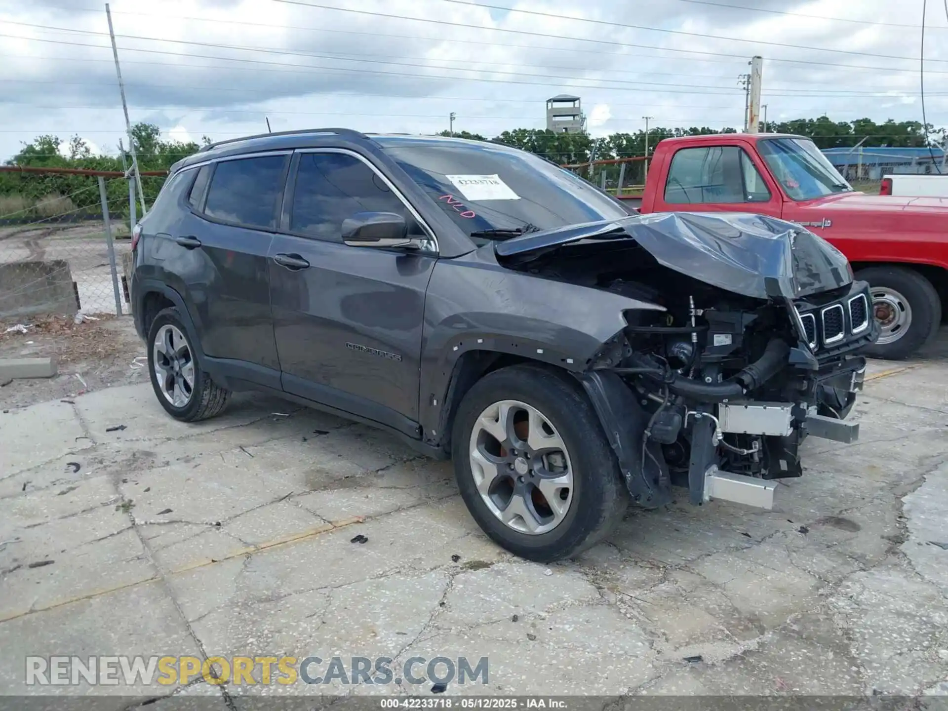 1 Photograph of a damaged car 3C4NJCCB9MT573621 JEEP COMPASS 2021