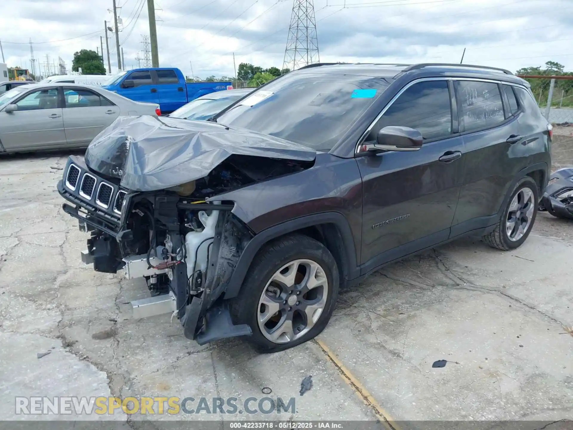 2 Photograph of a damaged car 3C4NJCCB9MT573621 JEEP COMPASS 2021