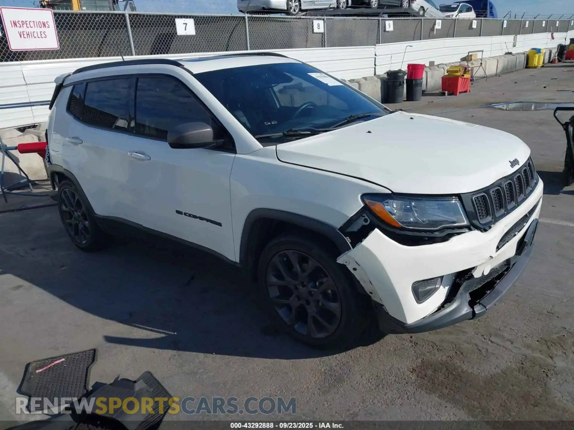1 Photograph of a damaged car 3C4NJCEB2MT561291 JEEP COMPASS 2021