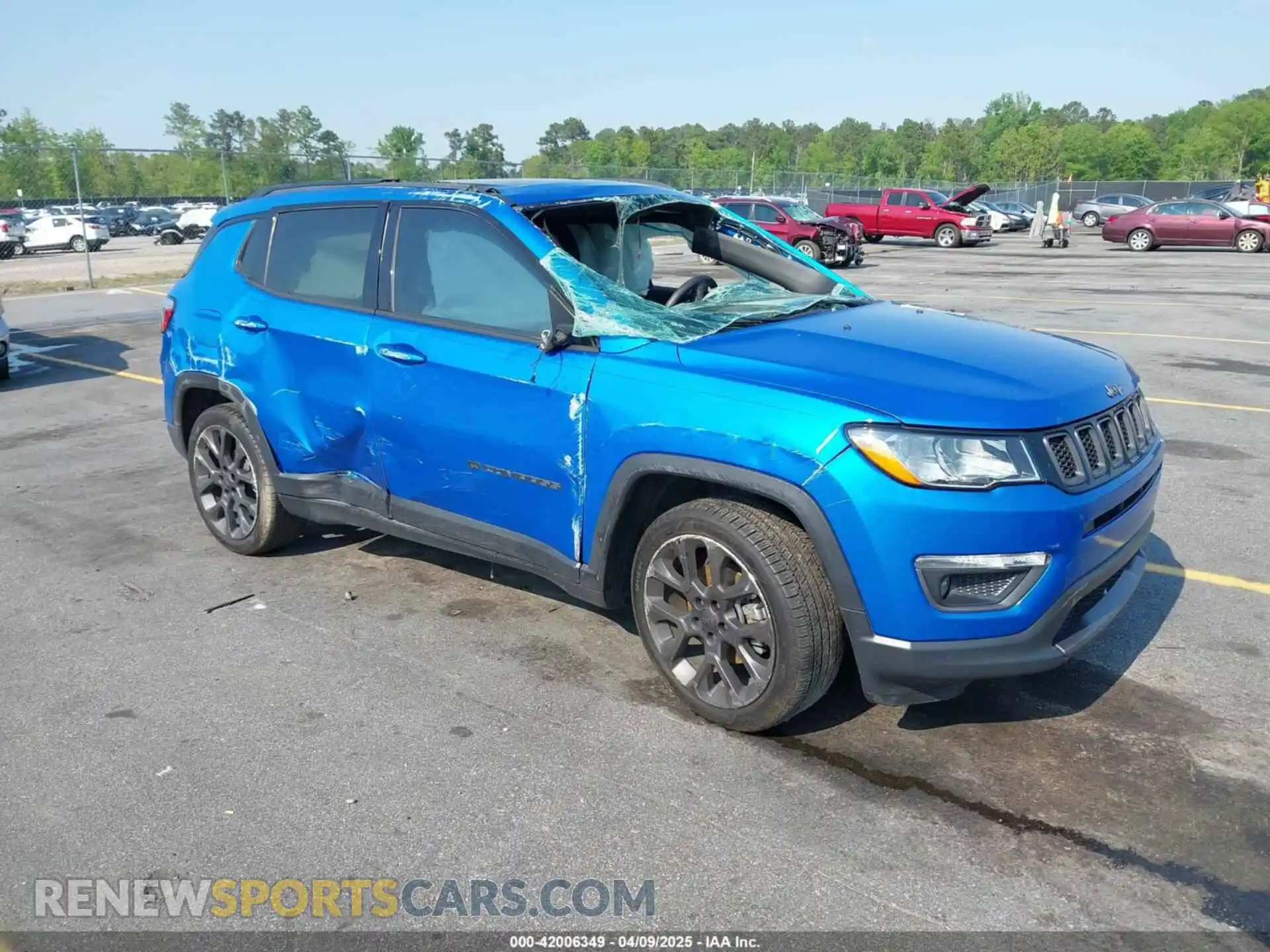 1 Photograph of a damaged car 3C4NJCEB3MT531703 JEEP COMPASS 2021