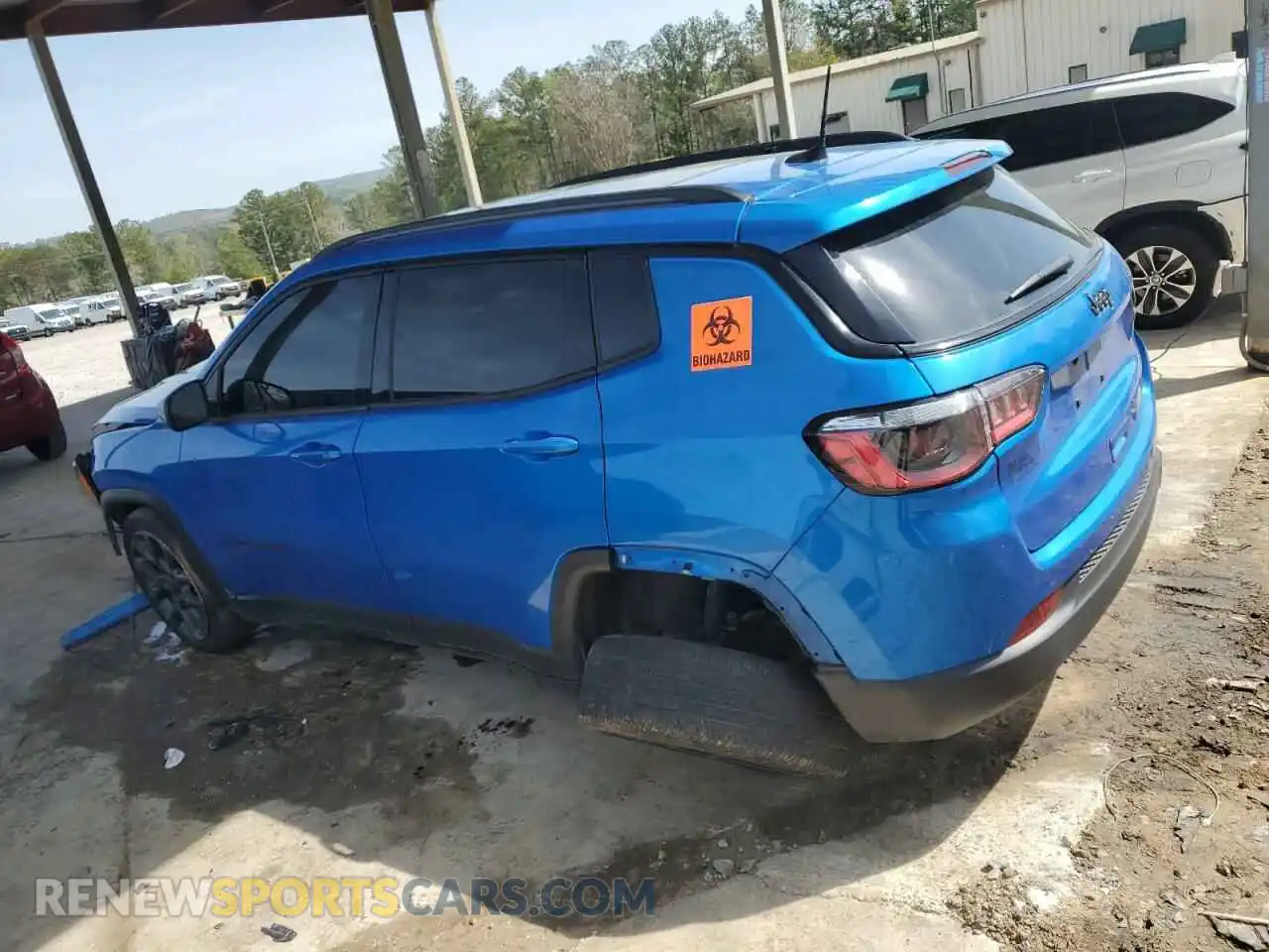 2 Photograph of a damaged car 3C4NJCEB8MT549145 JEEP COMPASS 2021