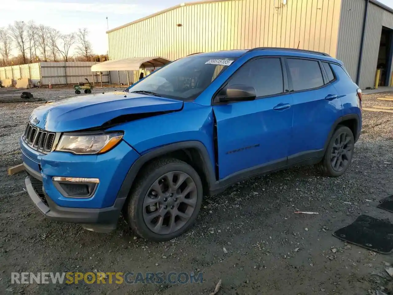 1 Photograph of a damaged car 3C4NJCEB9MT552992 JEEP COMPASS 2021