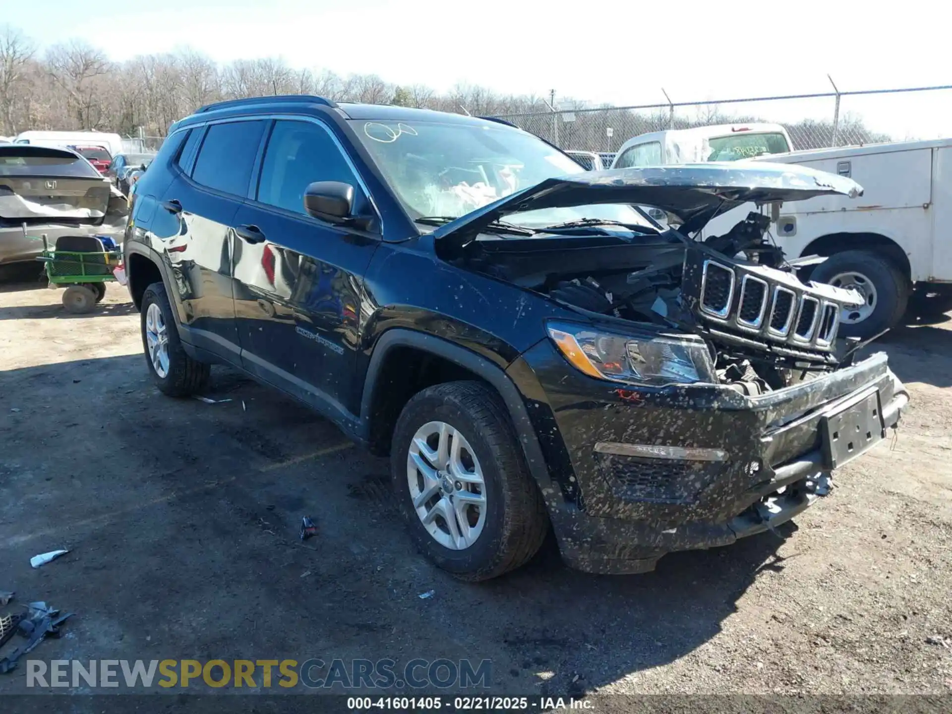1 Photograph of a damaged car 3C4NJDAB0MT556781 JEEP COMPASS 2021