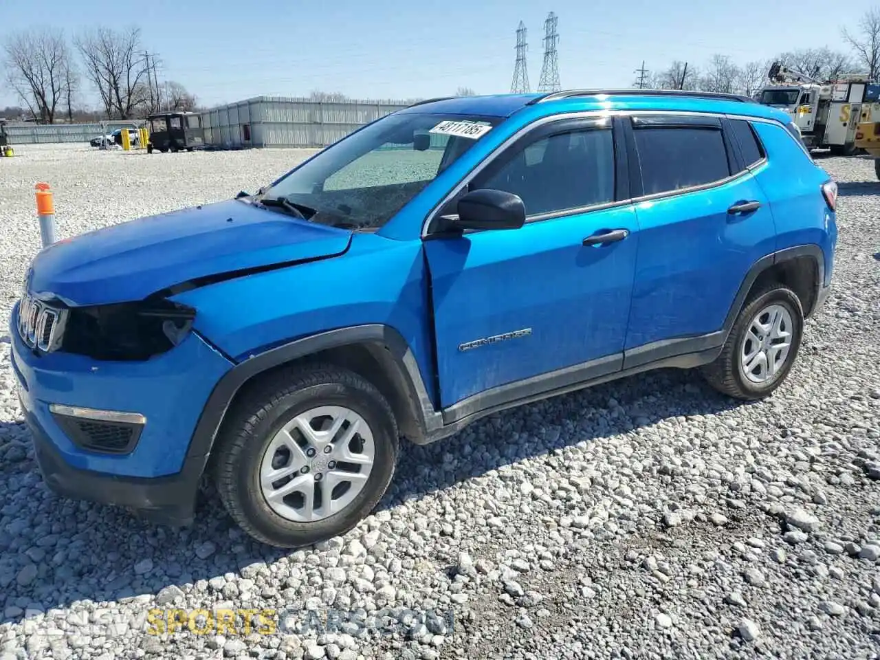 1 Photograph of a damaged car 3C4NJDAB0MT573953 JEEP COMPASS 2021
