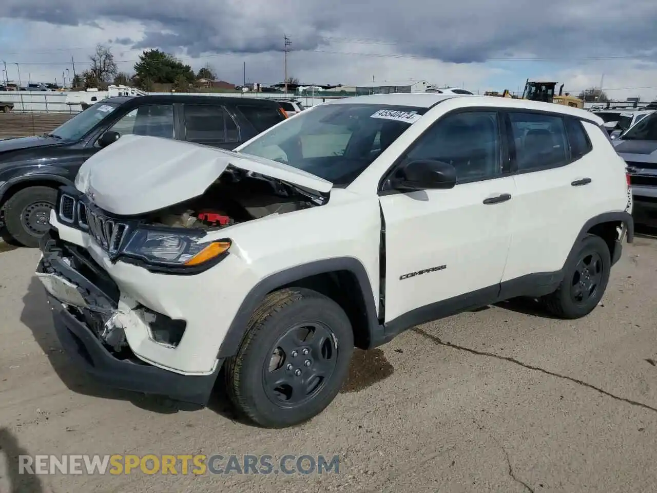 1 fotografías del automóvil dañado 3C4NJDAB3MT545189 JEEP COMPASS 2021