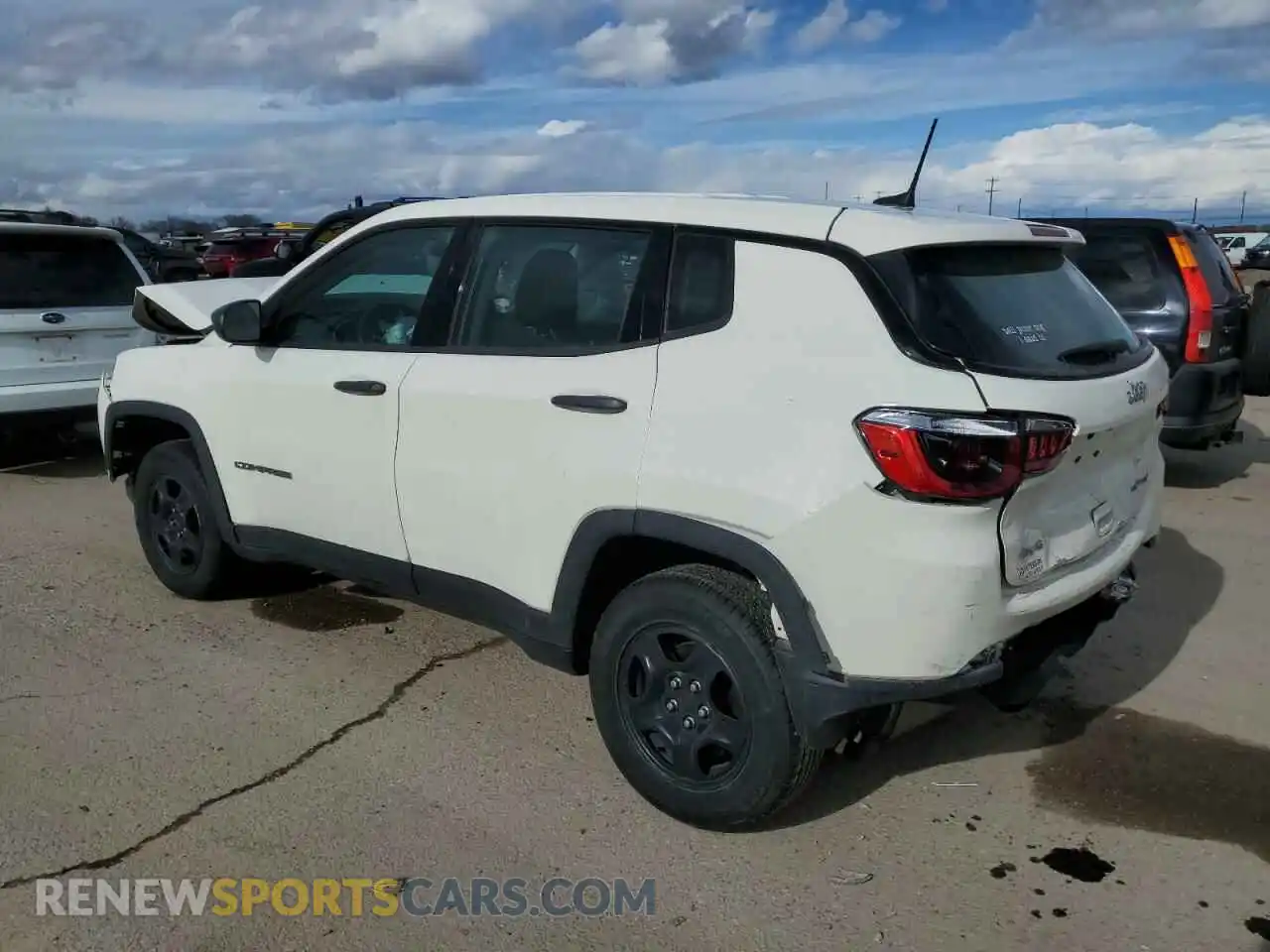 2 fotografías del automóvil dañado 3C4NJDAB3MT545189 JEEP COMPASS 2021