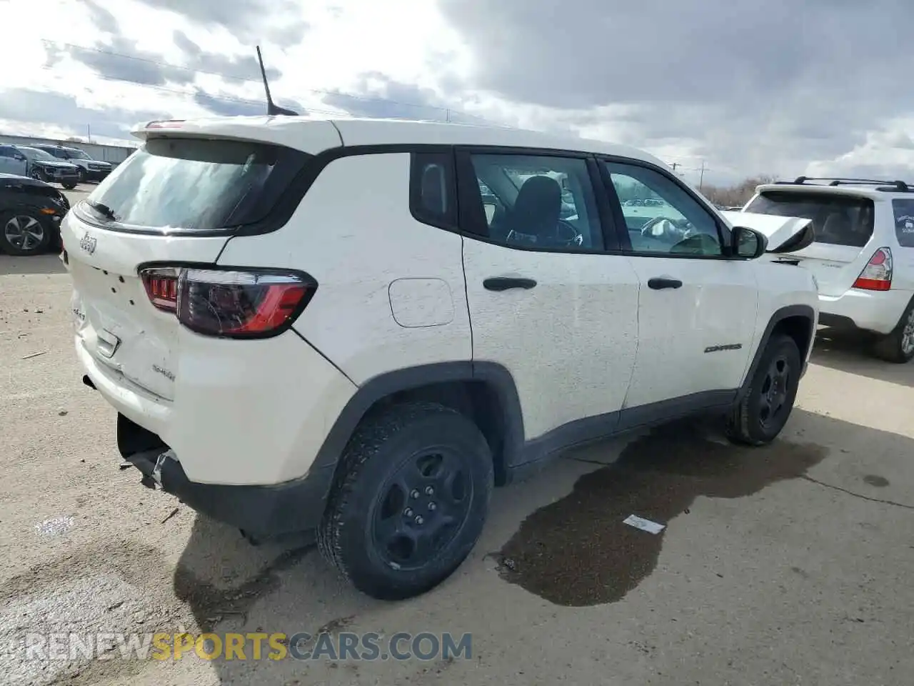 3 fotografías del automóvil dañado 3C4NJDAB3MT545189 JEEP COMPASS 2021